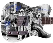 ZZ Top Autographed Facsimile Custom Graphics Guitar