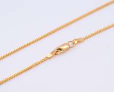 Simple 22kt Yellow Gold Foxtail Chain Necklace