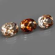Matched! 3 piece 9.78ct full fire Imperial Topaz set