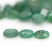 Rich green unheated 8.44ct 5x4mm Emerald set