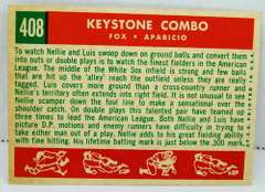 Fox & Aparicio Keystone Combo 1959 Baseball Card