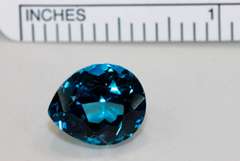 Pleasing, Plump London Blue Topaz Pair - 7.08 ct.