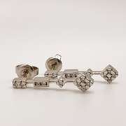 14kt White Gold & Diamond Earrings
