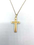 14KT GOLD CROSS NECKLACE ON CHAIN