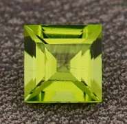 Vibrant 1.06ct high fire princess cut Peridot