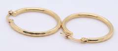 Nice Yellow Gold Small Hoop Earrings