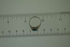 Sterling Silver Green Gemstone Ring