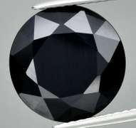 Statement piece! 6.34ct unheated black Spinel solitaire