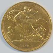 Real flashy 1901 Great Britain Gold Half Sovereign