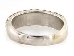 Dazzling White Gold Diamond Triple Row Band