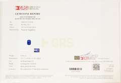 Investment grade 6.40ct unheated certified Sapphire