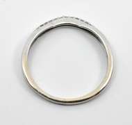 Cute 14k WG Diamond Bypass Ring