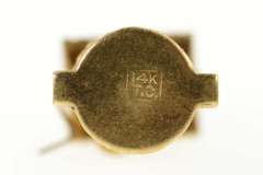 14K Yellow Gold 3D Articulated Wishing Well Lucky Charm/Pendant