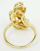 Vintage Custom 14K Ring with 3 Opals, Size 6.25