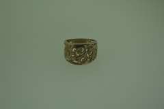 Sterling Silver Wide Filigree Band