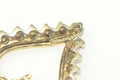 10K Yellow Gold 0.60 Ctw Diamond Classic Heart Love Pendant