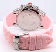 Michele Tahitian Pink Jelly Bean Chronograph Watch