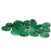 Heavy 7.48ct 18 piece Zambian Emerald set