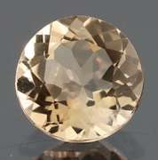 Exciting 3.09ct 9mm champagne Imperial Topaz solitaire