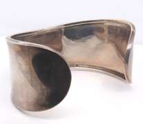 Sterling Silver Mexico Coral Cuff Bracelet