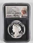 PF70UCAM 2020 Canada 1 Dollar 1 Oz .999 Silver - Peace - Signed - NGC