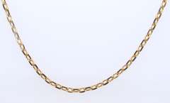 925 Sterling Silver Signed Rolo Chain Necklace