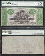 $20 1861 Confederate Currency T-21 PMG Choice Very Fine 35