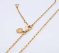925 Sterling Silver Signed Rolo Chain Necklace