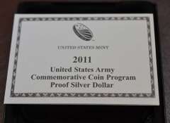 2011 United States Army Proof Commemorative Dollar