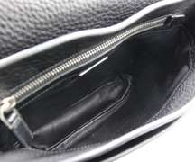 Prada Saffiano Black Leather Messenger Bag