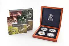 2006 Cook Islands $2 1 Oz Silver Coin - 4 Coin Set - Box & COA