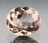 Elegant 1.25ct peach pink Morganite