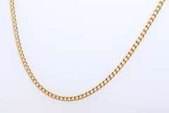 Popular Yellow Gold Curb Link Chain Necklace