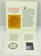 1993 US Mint Bill of Rights .900 Coin & Stamp Set w/COA