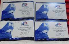4 each: 2005 PROOF Quarter Sets