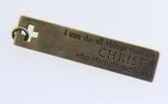 Sterling Silver Engraved Christ Pendant