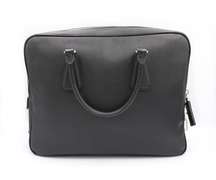 Prada Saffiane Cross-stitched Leather Travel Bag