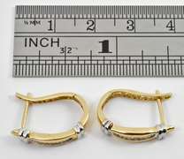 Feminine Baguette Diamond Hoops