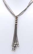 Vintage Sterling Silver Multi Row Necklace