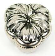Antique 800 Silver Pansy Box