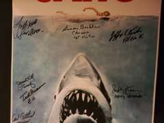 Jaws Cast x10 Autographed Signed 24x36 Poster ACOA Exact Video Proof ACOA