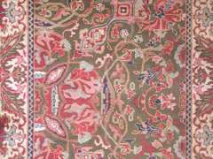 Handmade Wool/Silk Tabriz Design 2.3x10.0