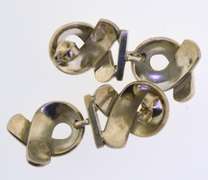 Sterling Silver Ribbon earrings