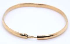 14KT Yellow Gold Plain Bangle