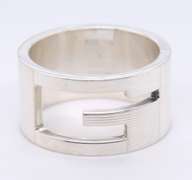 Gucci G Cut out Ring in Sterling Silver