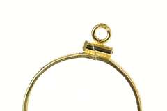 14K Yellow Gold 2 Rand South African Coin Holder Bezel Pendant