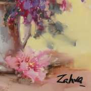 Zahra, Original Oil Painting on Canvas (30" x 30"), Hand Signed with Letter of Authenticity.