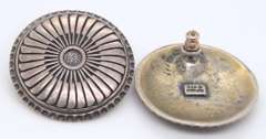 Vintage Sterling Silver Signed American Indian Earrings