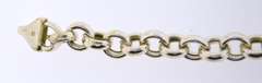 Italian Sterling Silver Rolo Chain hear charm Bracelet
