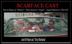 Scarface Cast Al Pacino Plus Signed Official World Is Yours Statue ACOA
